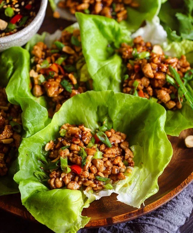 Thai Chicken Lettuce Wraps