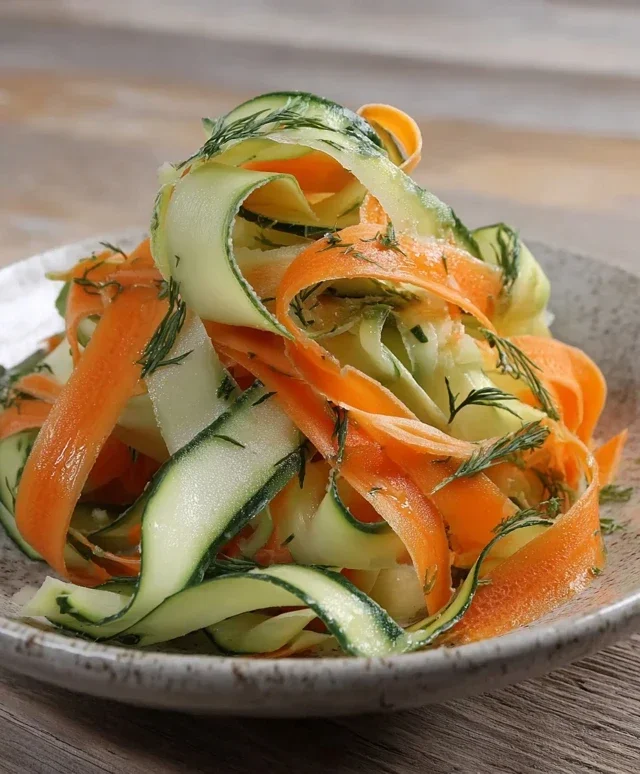 Carrot and Cucumber Ribbon Salad