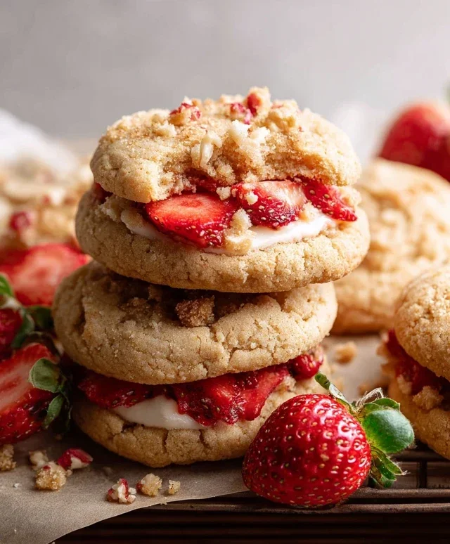Strawberry Shortcake Cookies