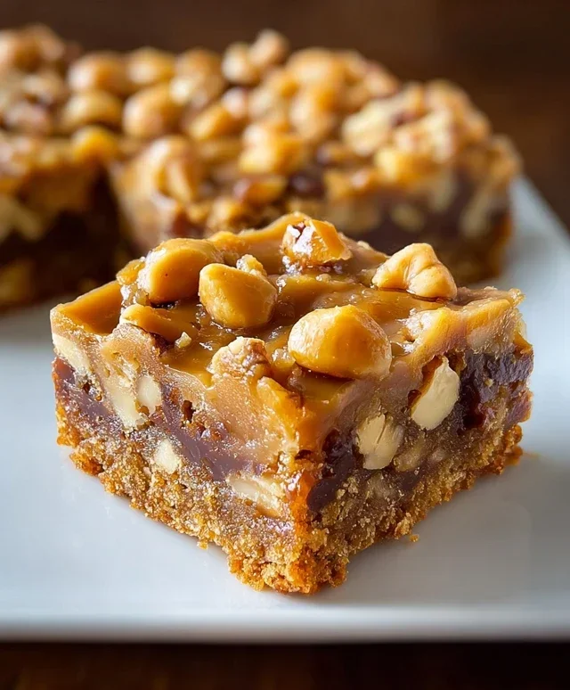 Gooey Butterscotch Nut Bars