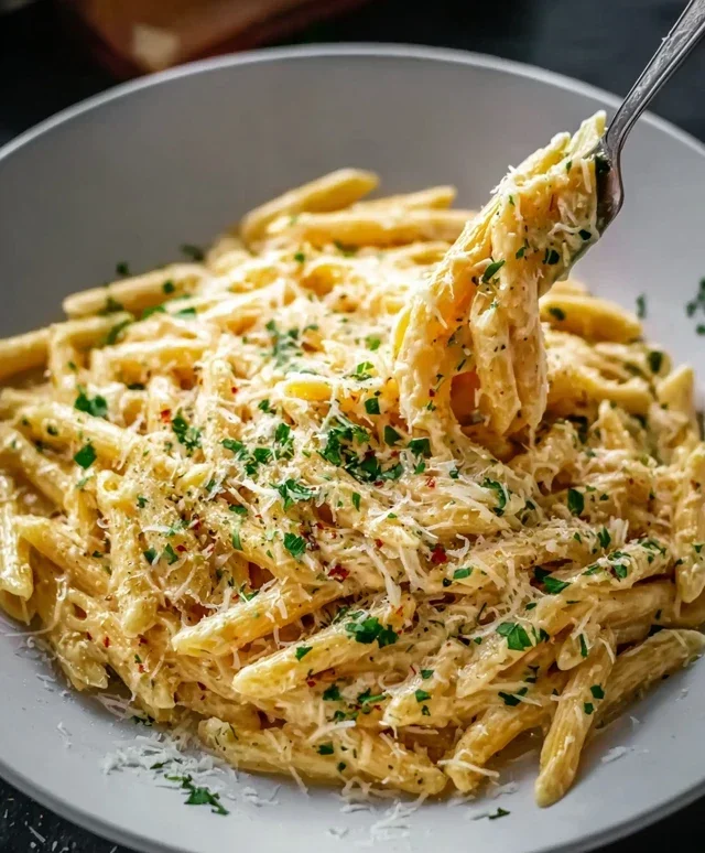 One Pot Creamy Garlic Pasta (Just 20 Minutes!)