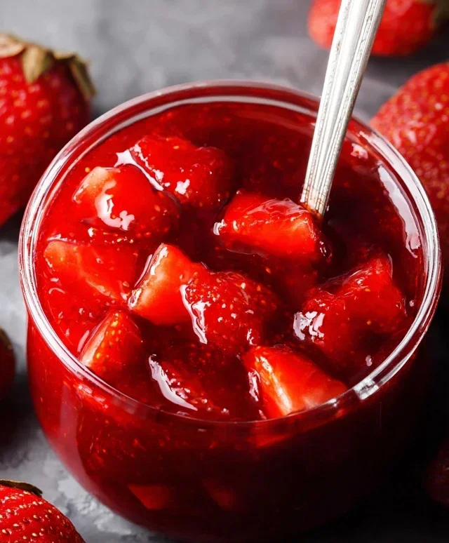 Fresh Strawberry Sauce (Strawberry Topping)