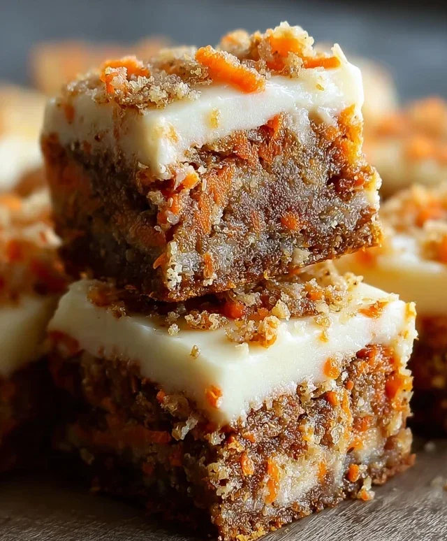 Irresistibly Indulgent Carrot Cake Cream Cheese Bars