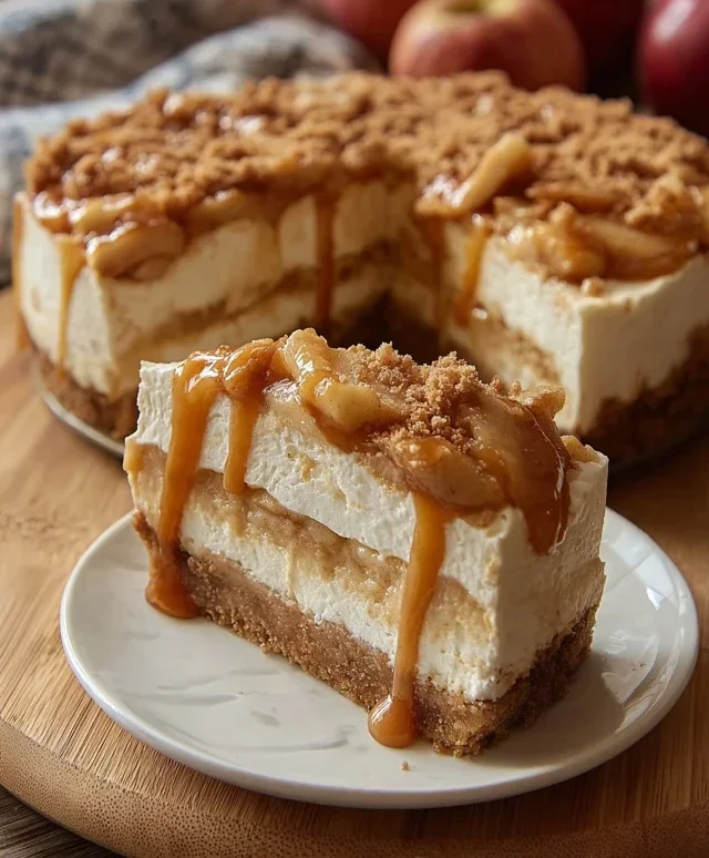 No bake Apple pie cheesecake