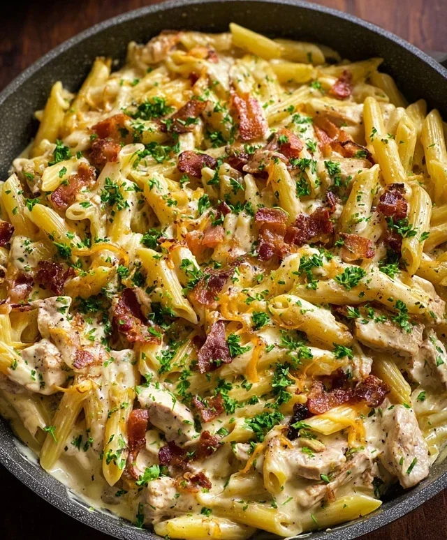 Chicken Beef Beef Bacon Ranch Pasta