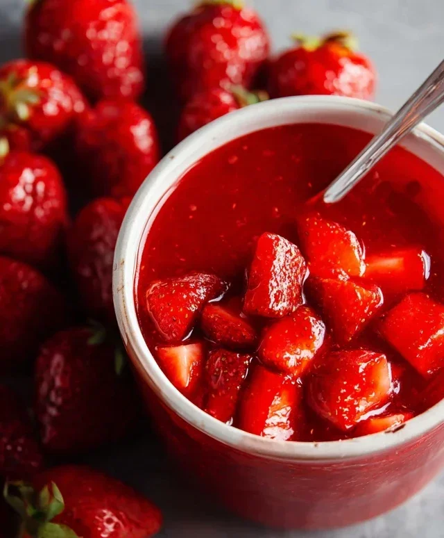 Fresh Strawberry Sauce (Strawberry Topping)