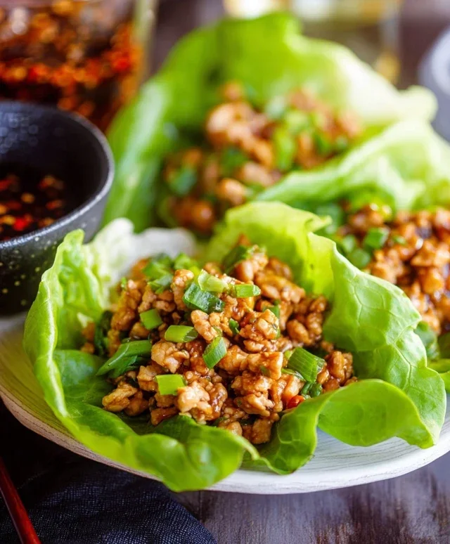 Thai Chicken Lettuce Wraps