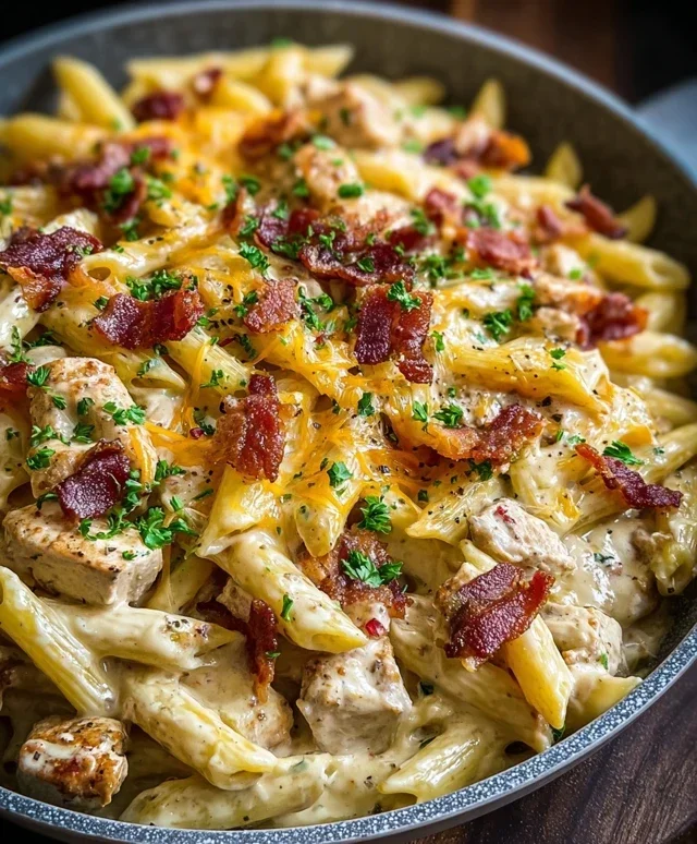 Chicken Beef Beef Bacon Ranch Pasta