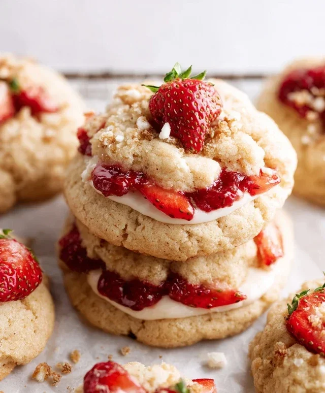 Strawberry Shortcake Cookies