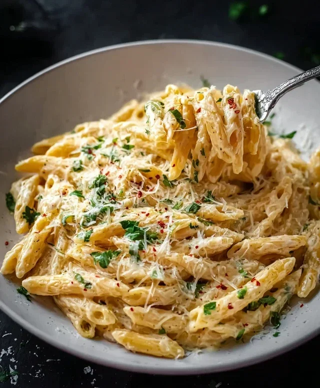 One Pot Creamy Garlic Pasta (Just 20 Minutes!)
