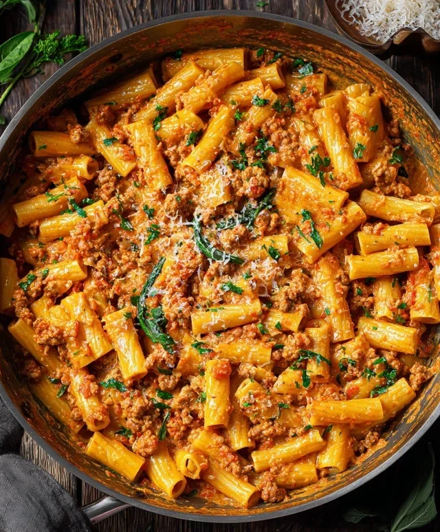 Creamy Sausage Rigatoni (One-Pan, 30-Minute Meal)