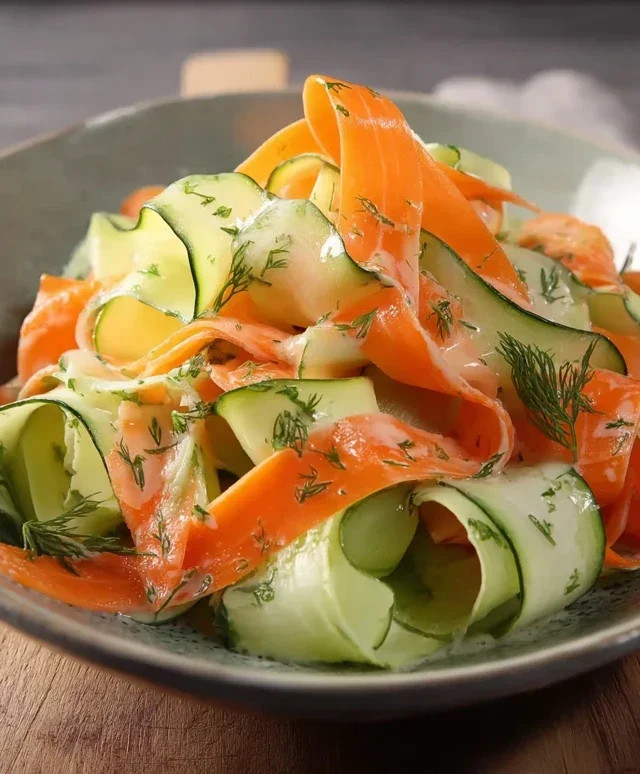 Carrot and Cucumber Ribbon Salad