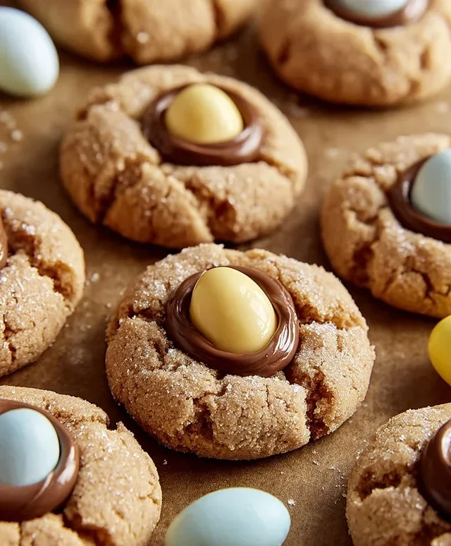 Cadbury Egg Kiss Cookies
