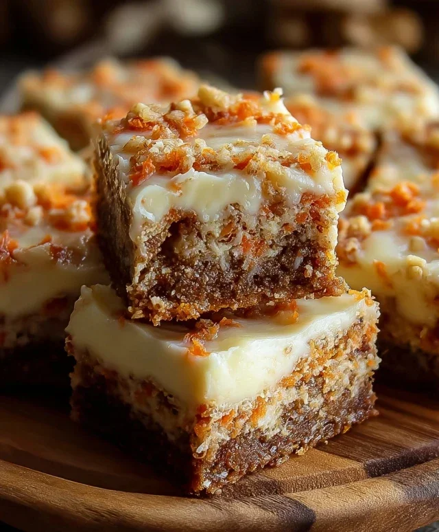 Irresistibly Indulgent Carrot Cake Cream Cheese Bars