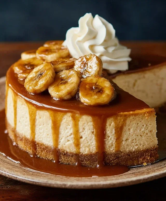 Bananas Foster Cheesecake