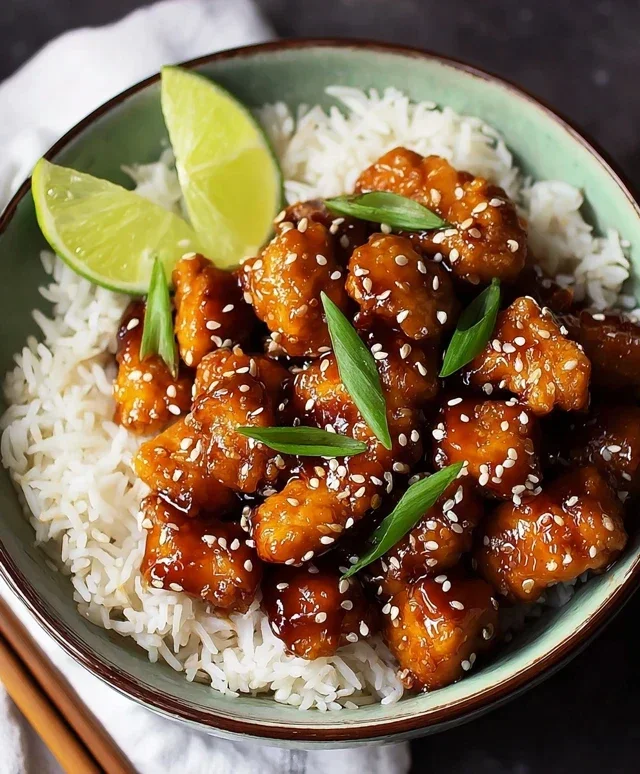 Healthy Sesame Chicken Dish