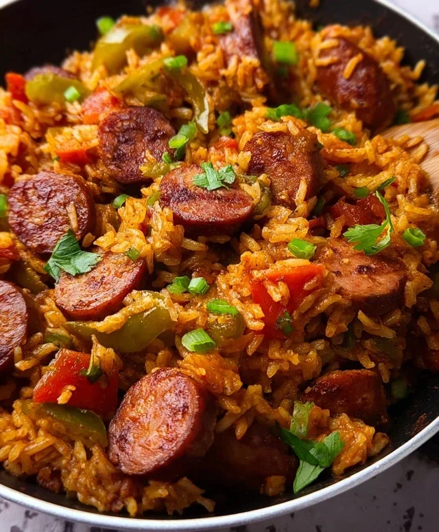 Cajun Sausage and Rice Skillet