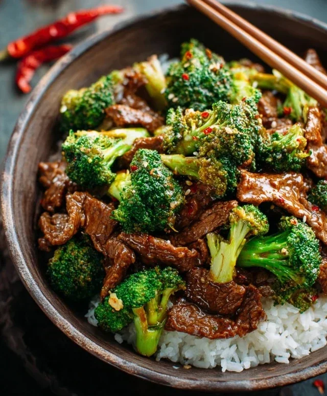 Chinese Beef and Broccoli (牛肉炒西兰花)