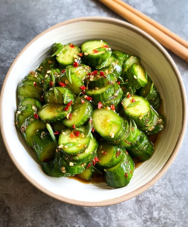 Easy Asian Cucumber Salad