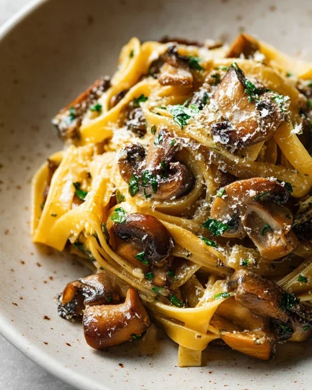 Garlic Mushroom Pasta