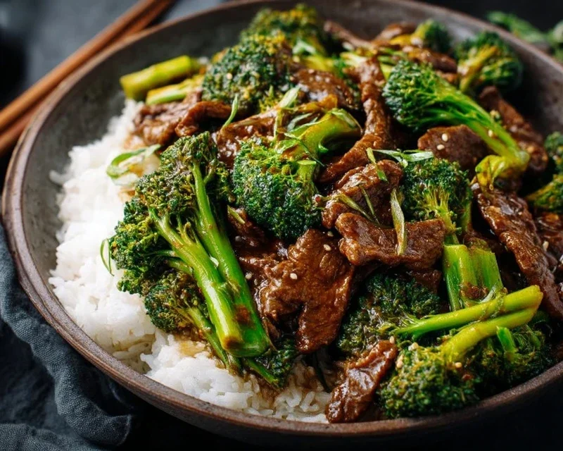 Chinese Beef and Broccoli (牛肉炒西兰花)