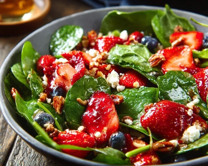 15-Minute Strawberry Spinach Salad