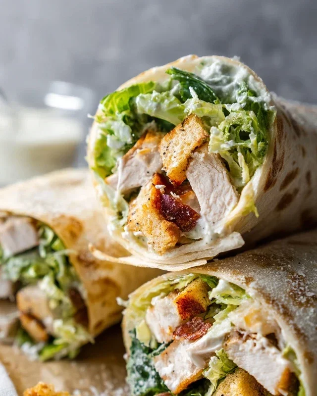 Chicken Caesar Wraps