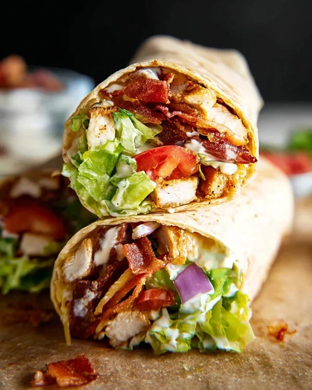 Crispy Chicken Beef Beef Bacon Ranch Wrap