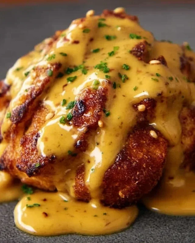 Pretzel Chicken with Mustard-Cheddar Sauce: An Amazing Ultimate Recipe