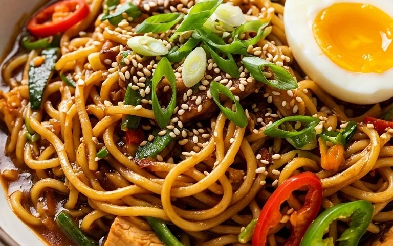 Easy Saucy Ramen Noodles