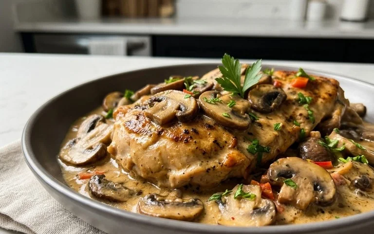 Creamy Mushroom Chicken Recipe