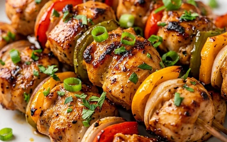 Air Fryer Chicken Skewers (VIDEO)