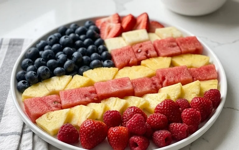 4th of July Fruit Platter Idea | How to Make an American Flag