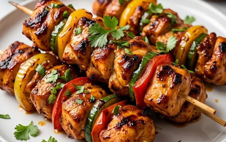 Mexican Barbecue Chicken Skewers