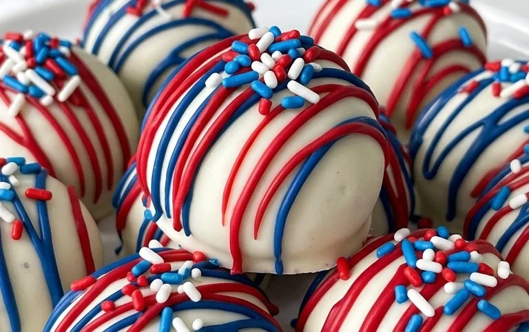 Patriotic Oreo Balls