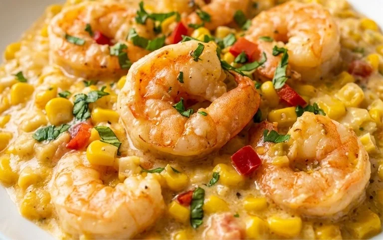 Shrimp and Creamed Corn (30 Minutes, One-Pan)