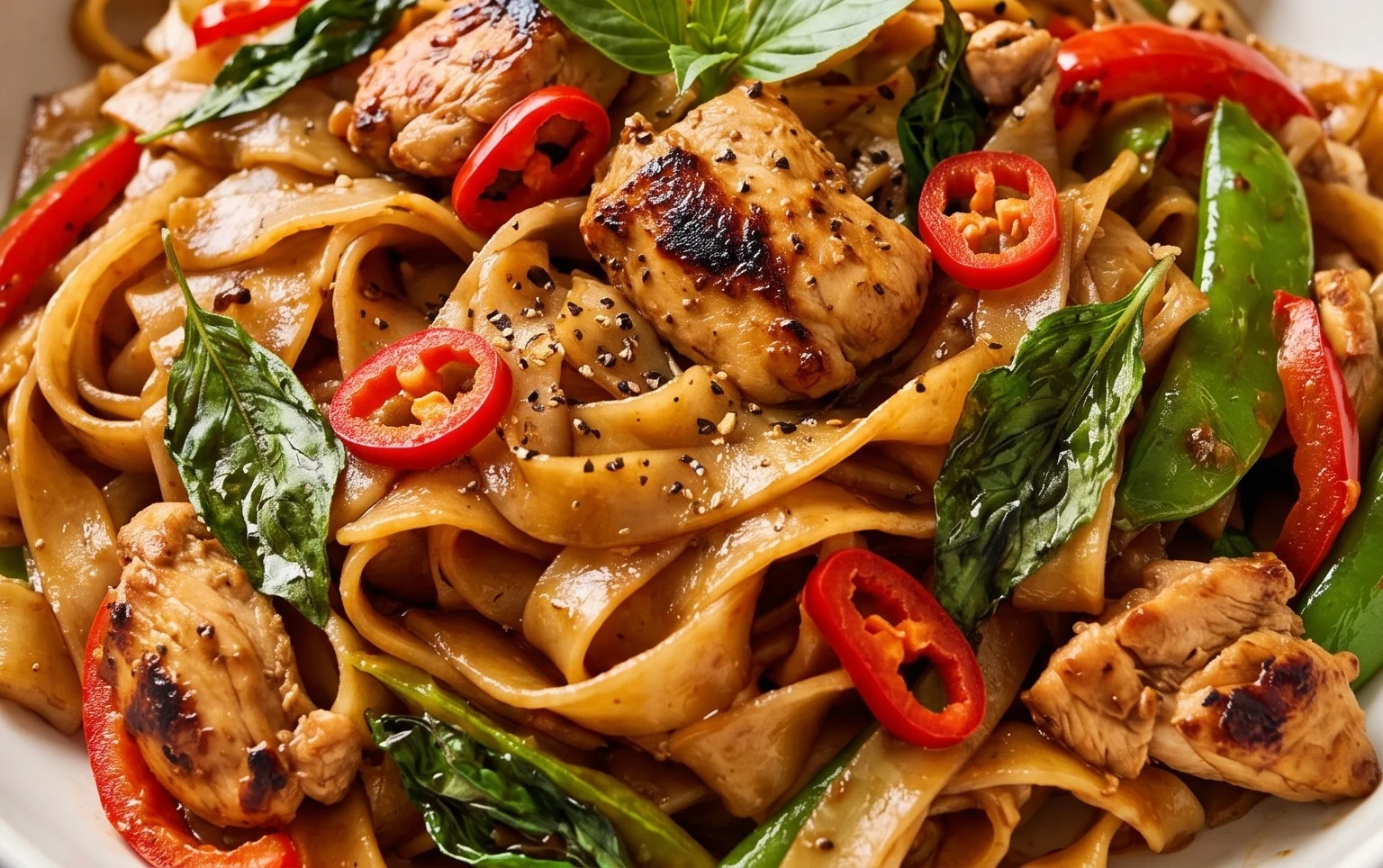 Drunken noodles