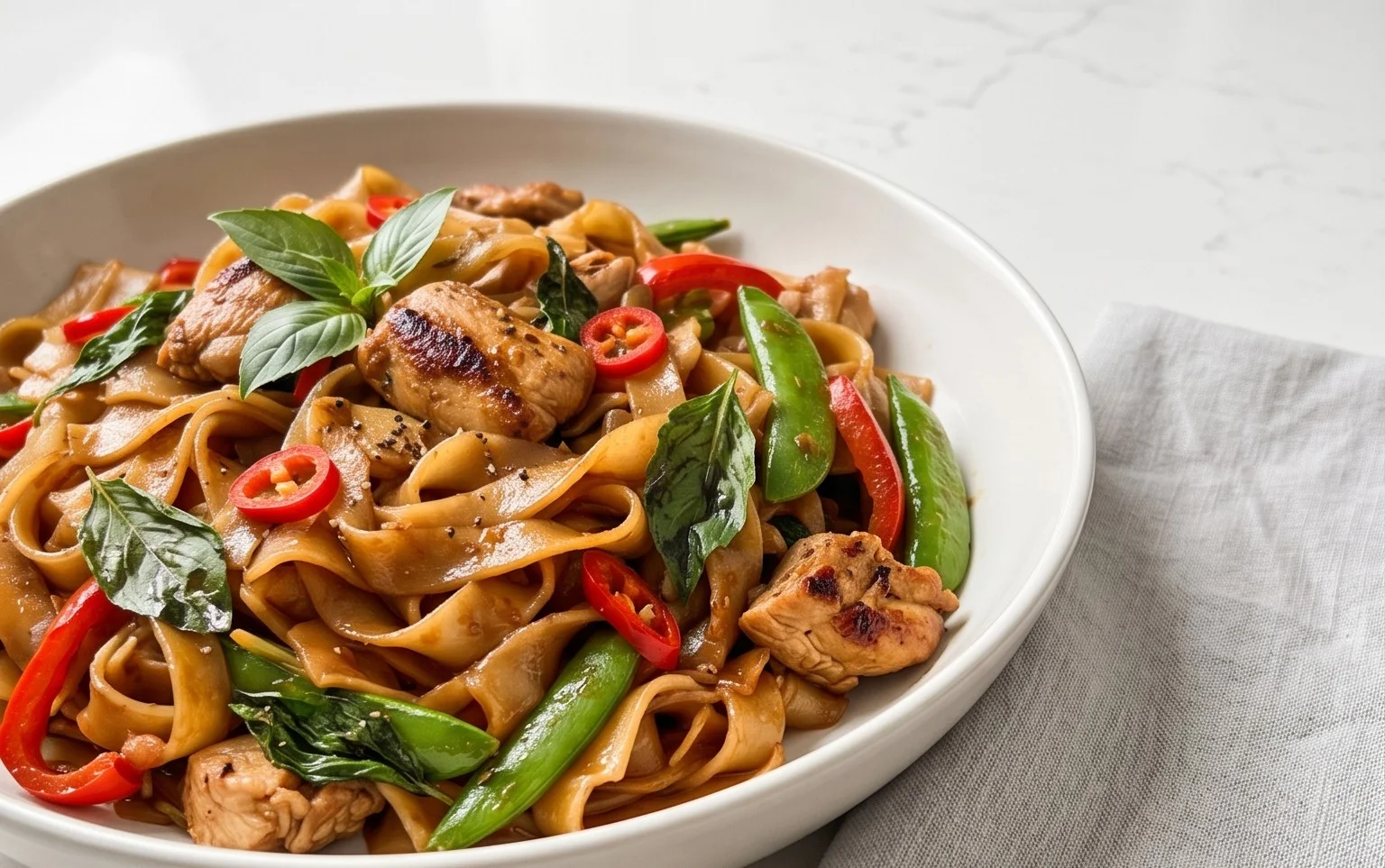 Drunken noodles