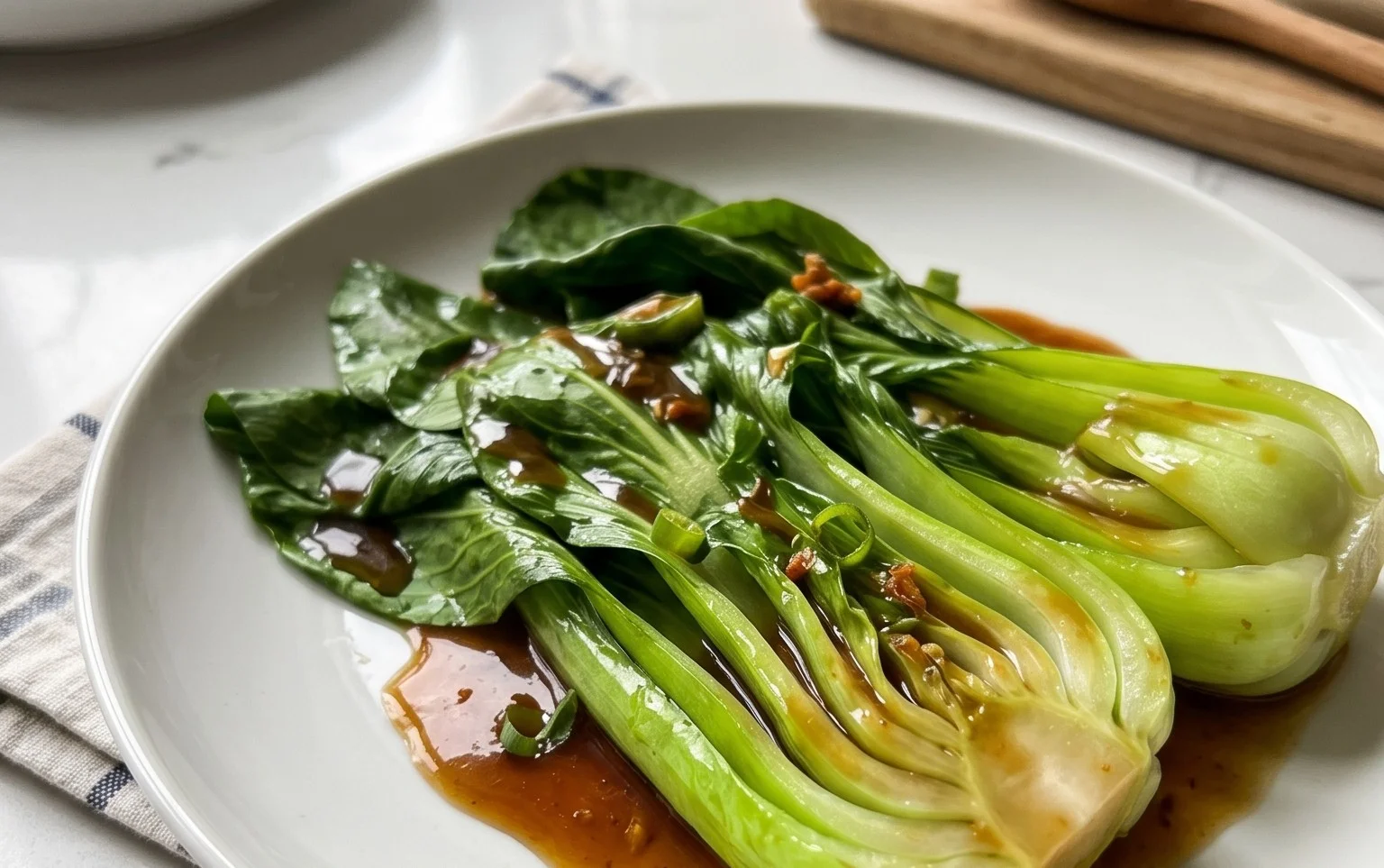 Bok Choy with Oyster Sauce