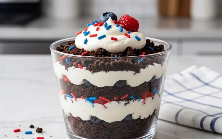 Red, White and Blue Dirt Cups