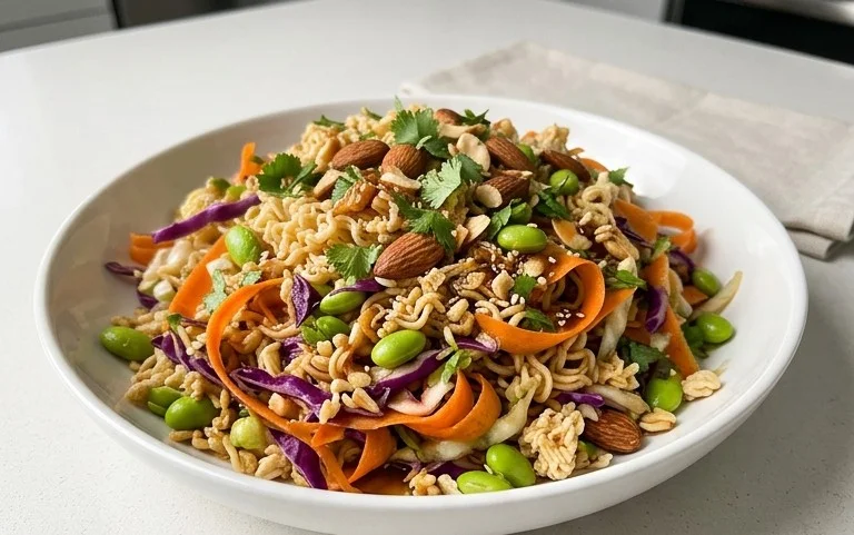 Crunchy Asian Ramen Noodle Salad Recipe
