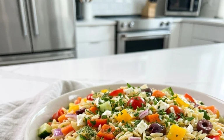 Rainbow Orzo Salad