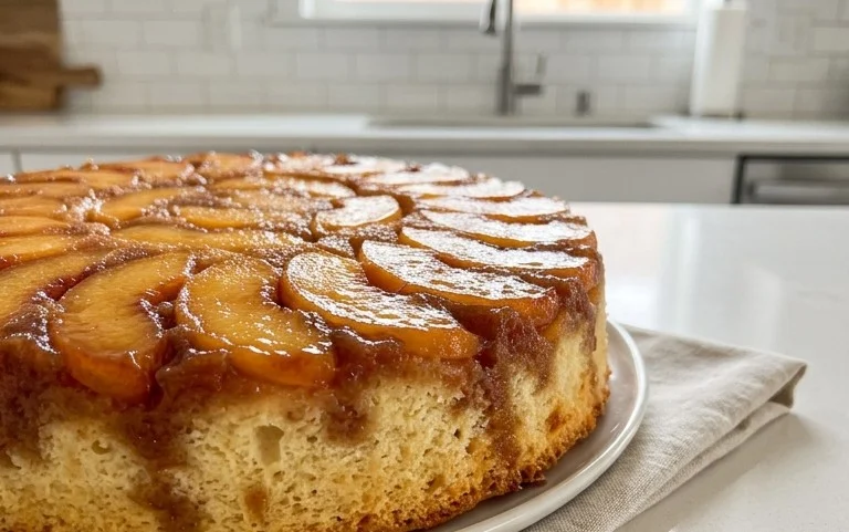 Peach Upside-Down Cake Recipe