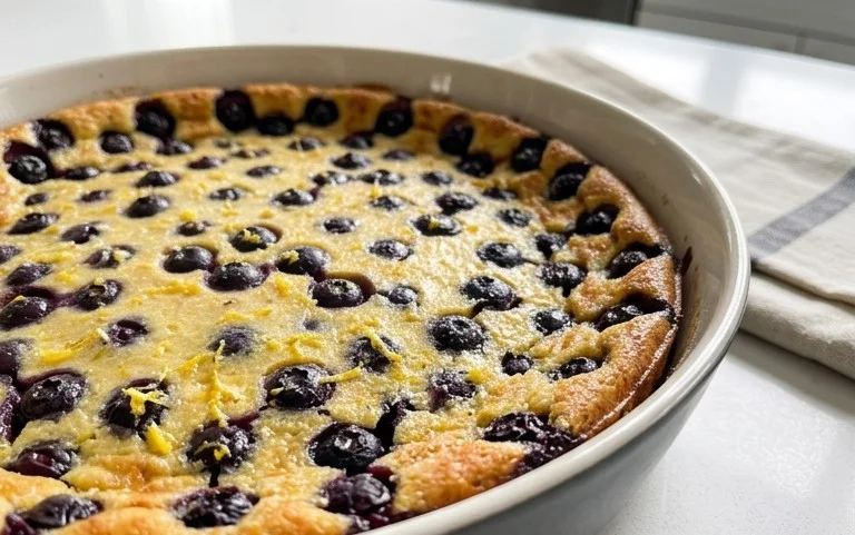 Lemon Blueberry Clafoutis
