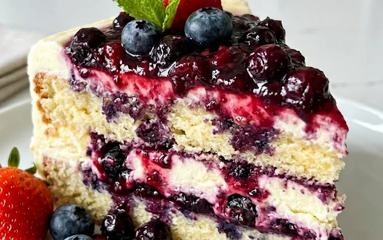 Nova Scotia Blueberry Cream Cake