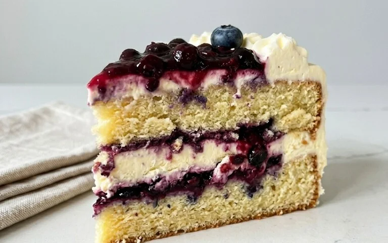 Nova Scotia Blueberry Cream Cake