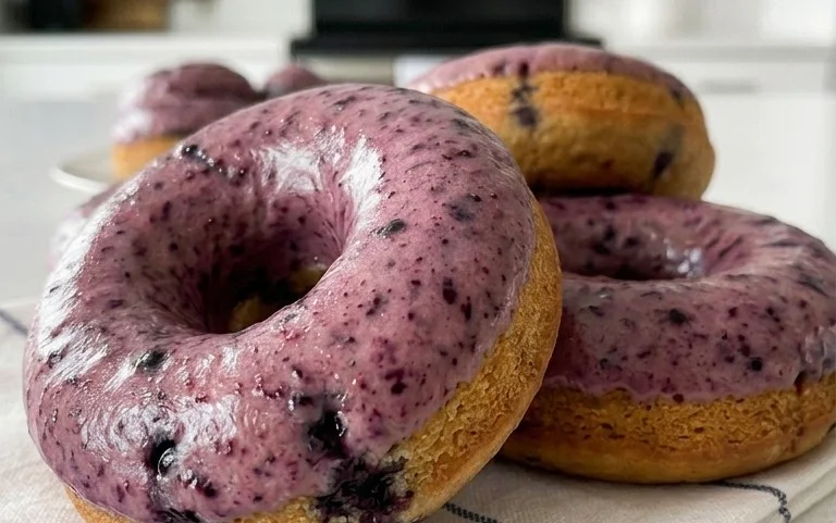 Wild Blueberry Cake Donuts