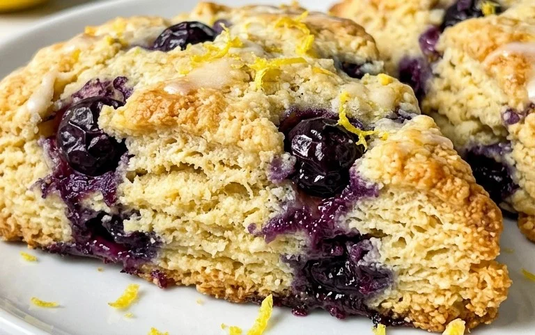Almond Flour Lemon Blueberry Scones