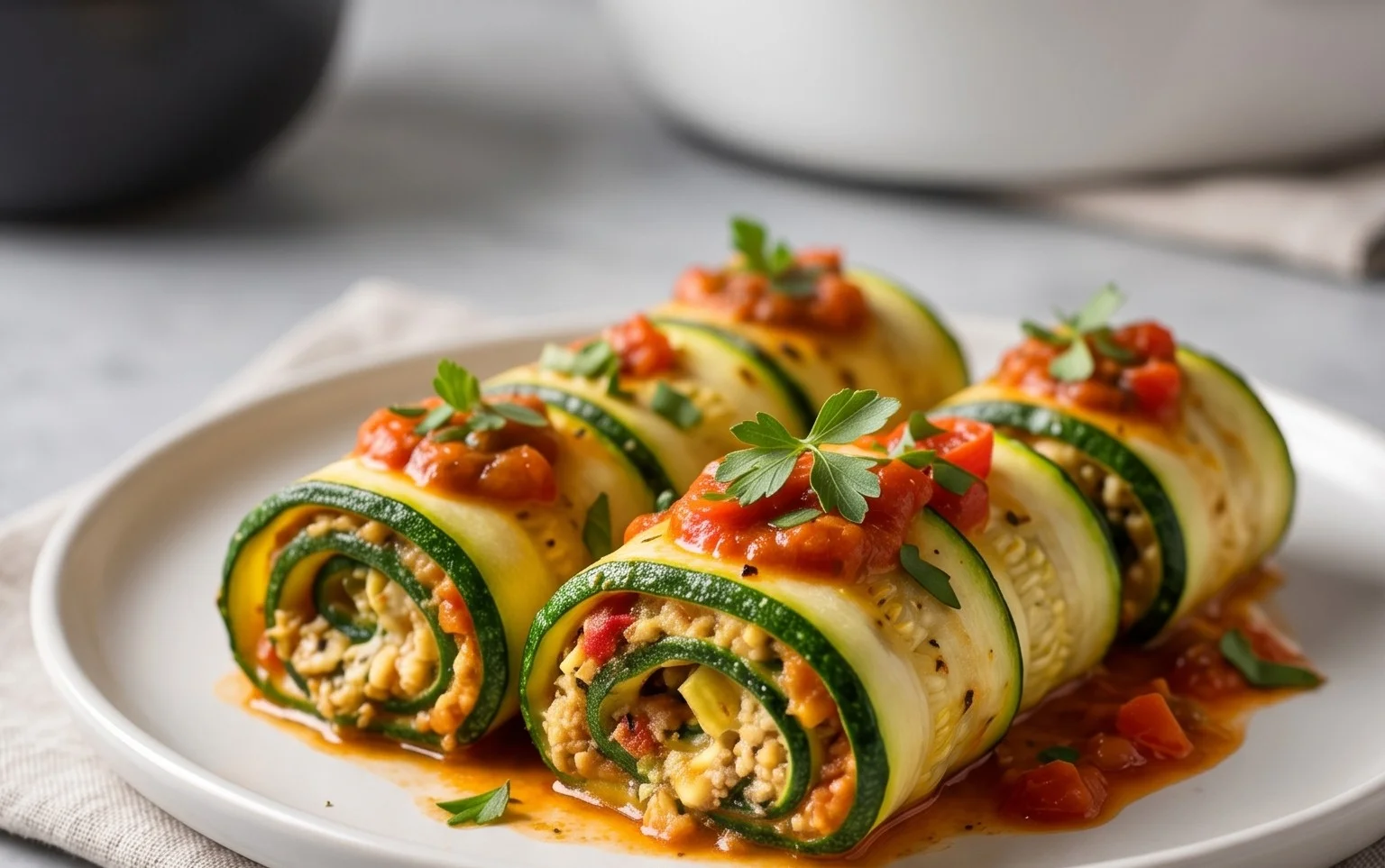 Vegan Zucchini Rollatini
