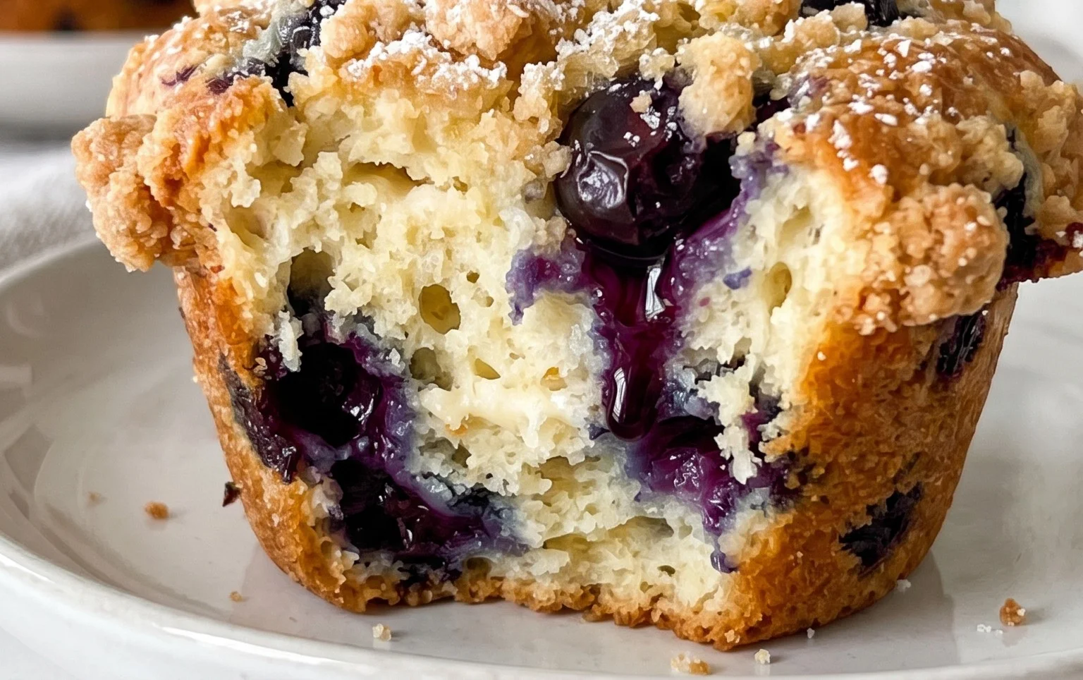 Sour Cream Blueberry Muffins